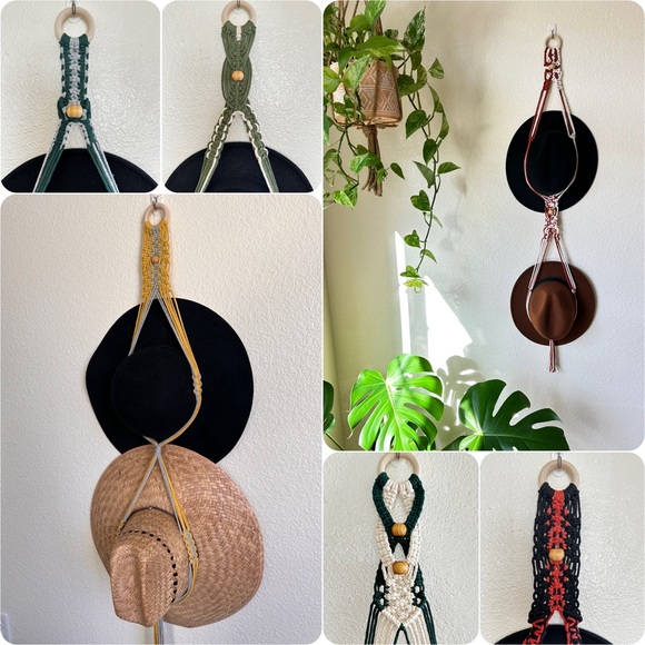 Hand Crafted Other - Customize Your Double Macrame Hat Hanger